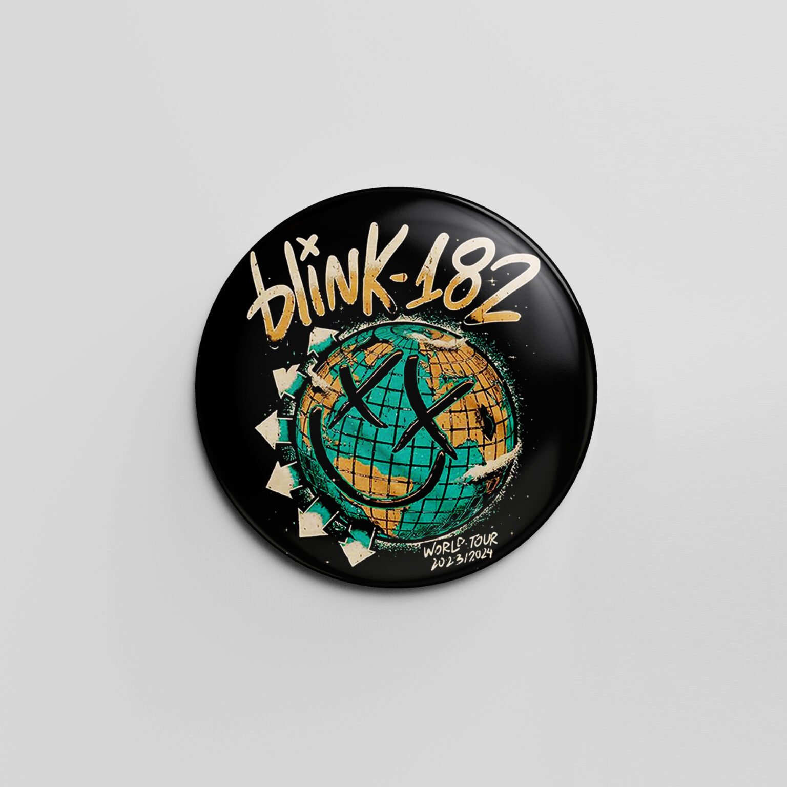 Pin Blink 182 World Tour Templeton Store